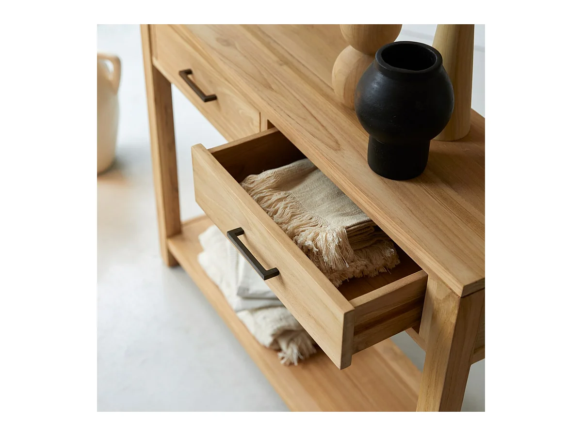 Console en bois de teck mssif 110 Maë