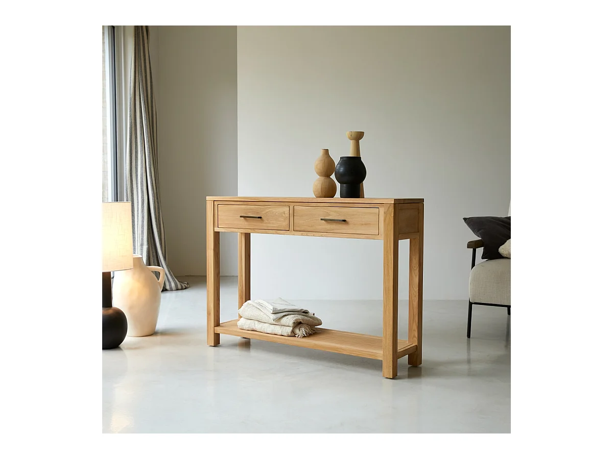Console en bois de teck mssif 110 Maë
