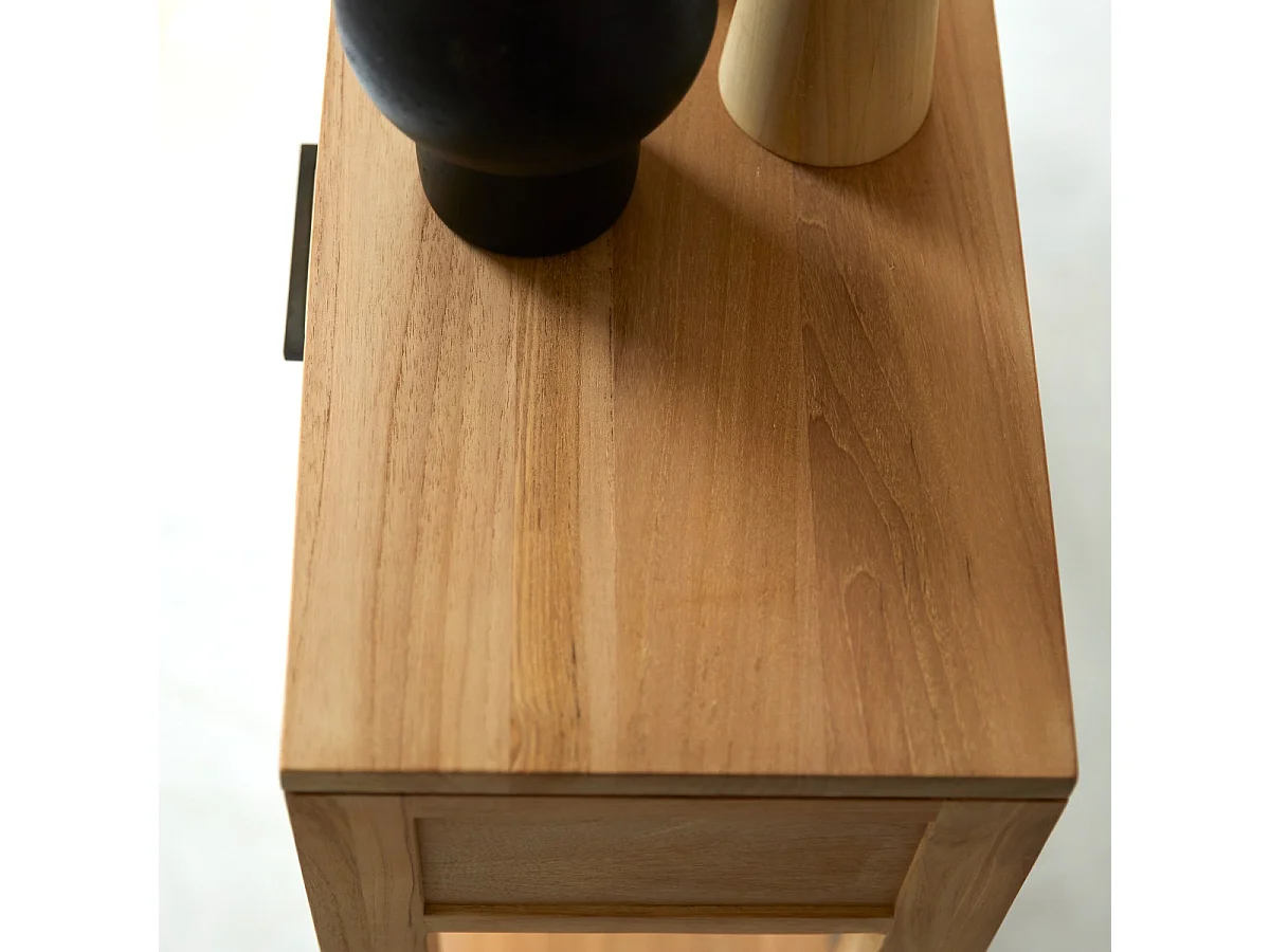 Consolle bassa in legno di teak Maë