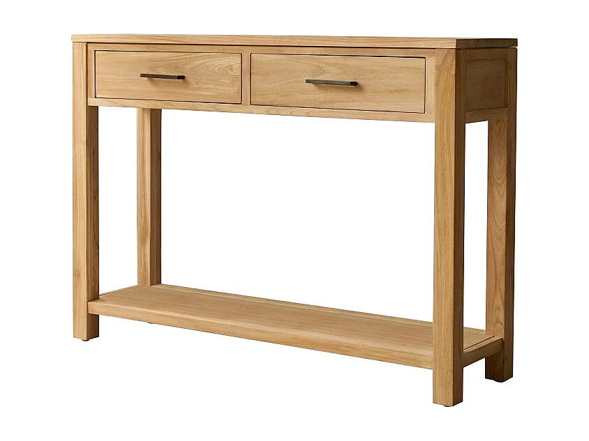 Consolle bassa in legno di teak Maë