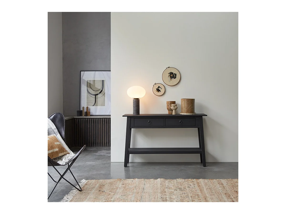 Console en pin massif 130 Thaki black