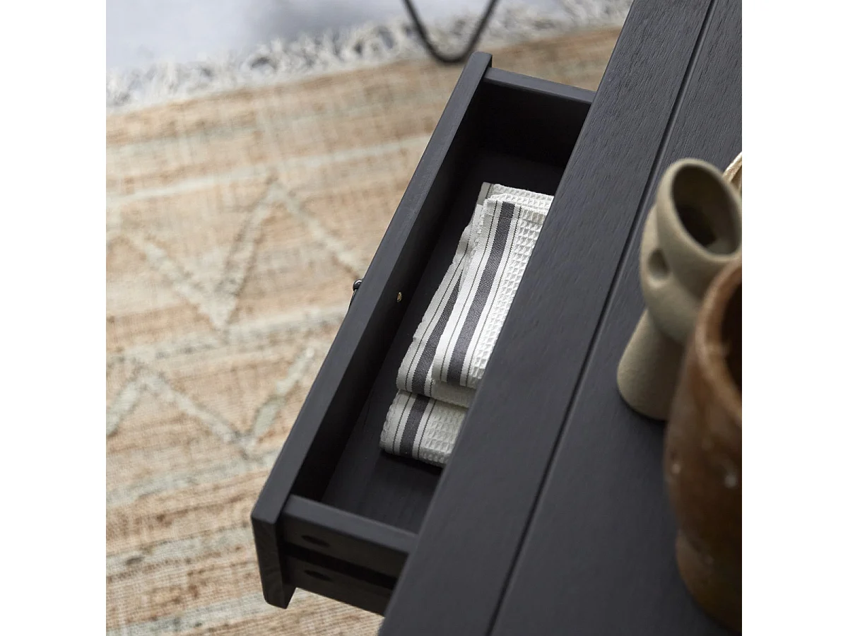 Consolle in pino massello 130 Thaki black