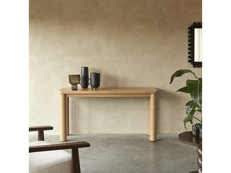 Console en bois de mindi Leandro