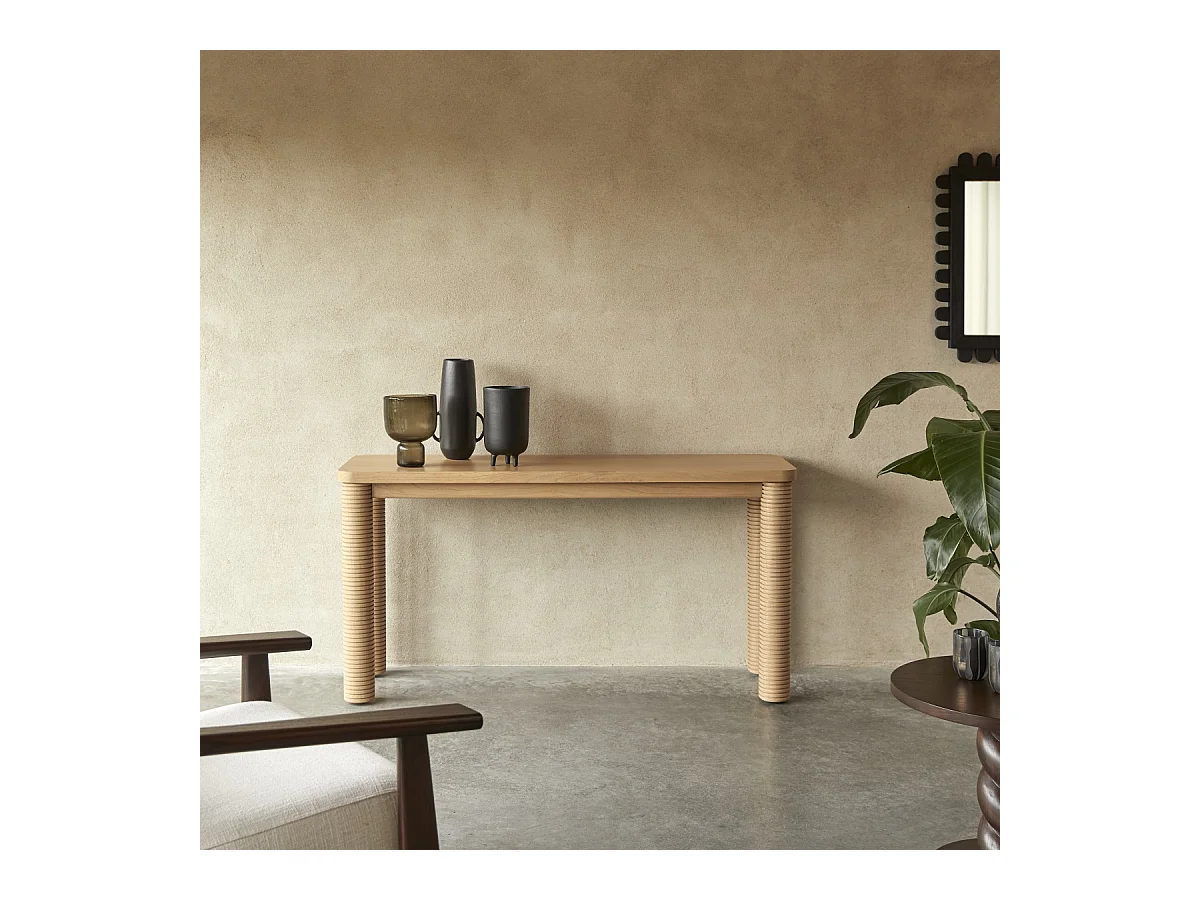 Console en bois de mindi Leandro