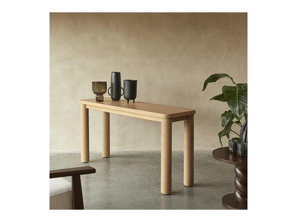 Console en bois de mindi Leandro