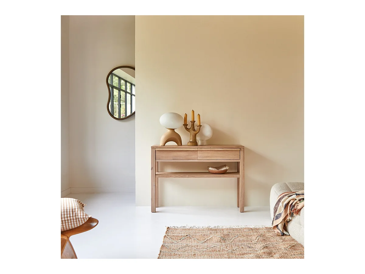 Consolle in legno di quercia 110 Luce