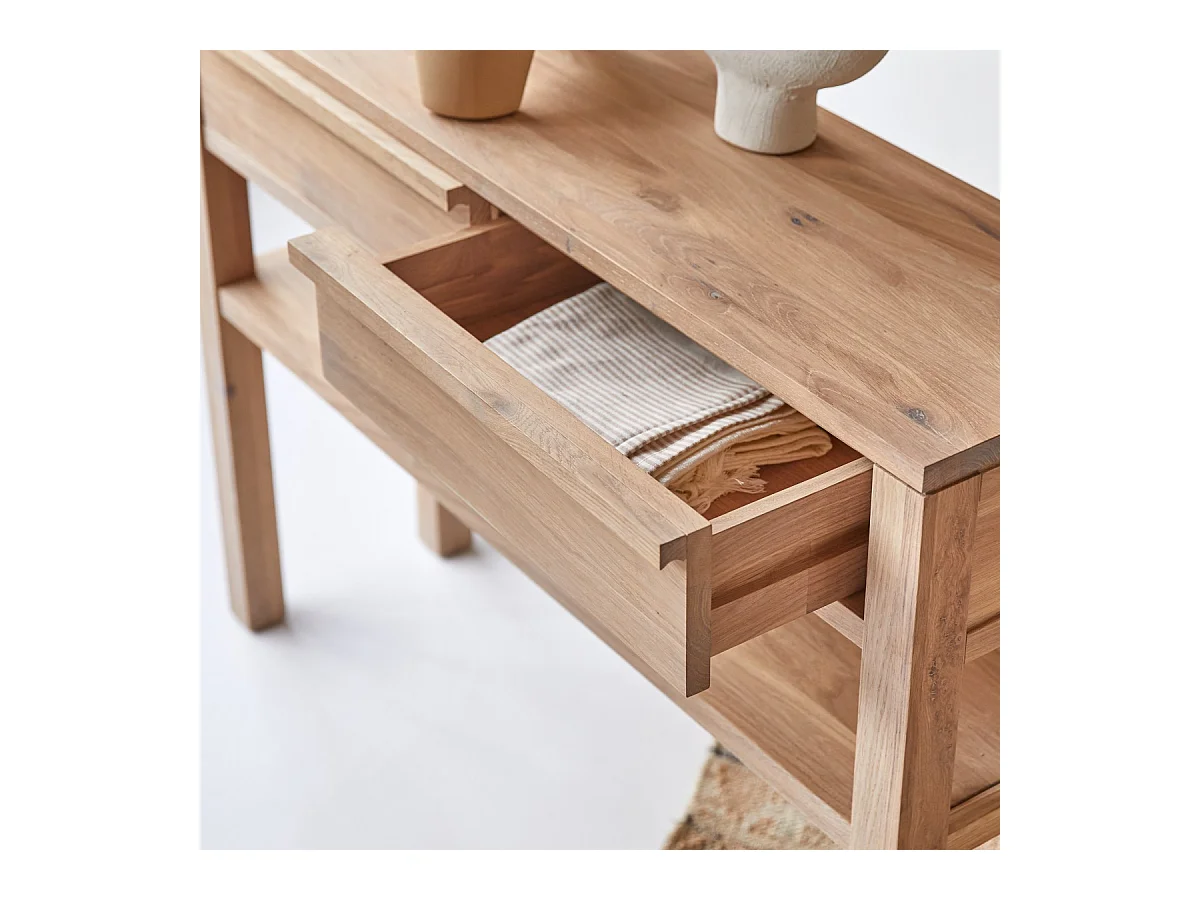 Consolle in legno di quercia 110 Luce