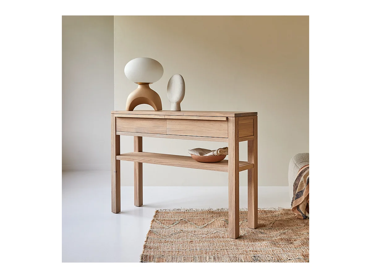 Consolle in legno di quercia 110 Luce