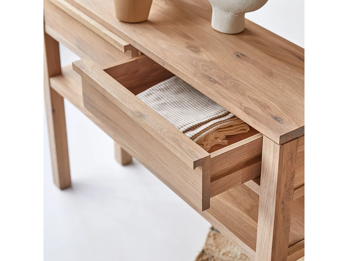 Consolle in legno di quercia 110 Luce