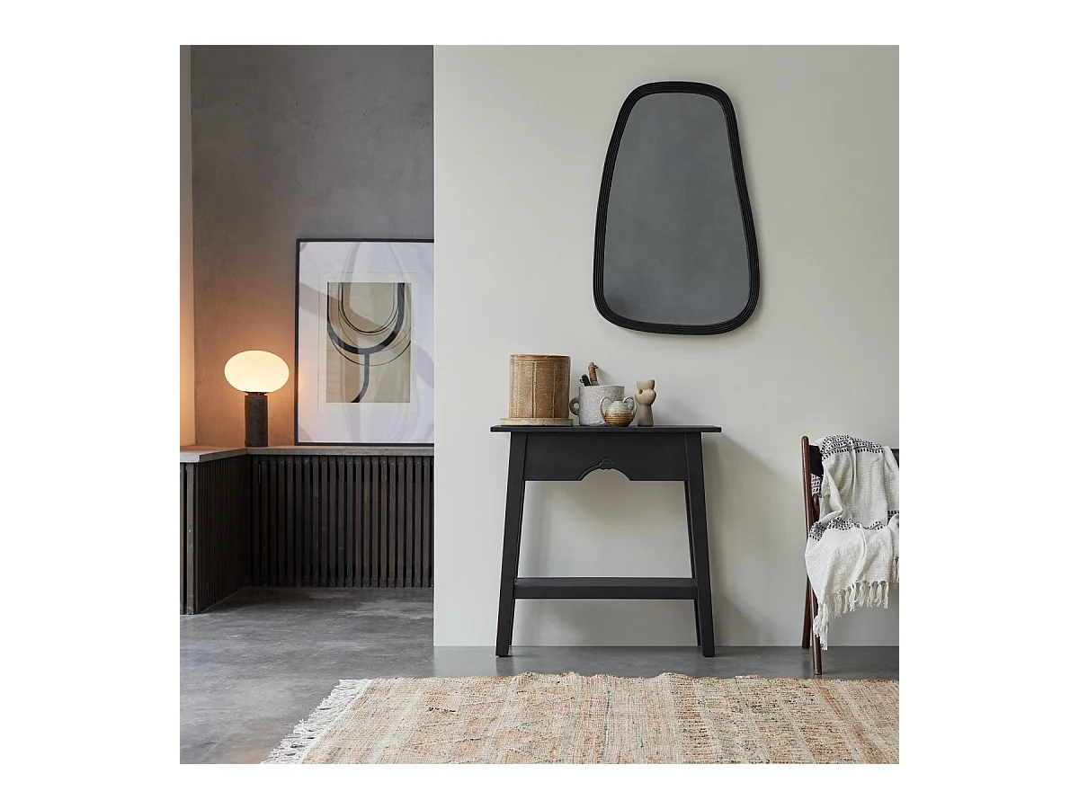 Console en pin massif 80 Thaki black