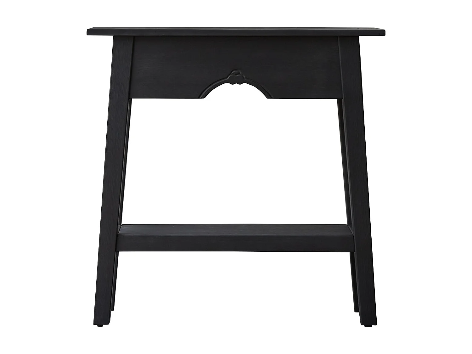 Konsole Thaki Black aus massivem Kiefernholz 80