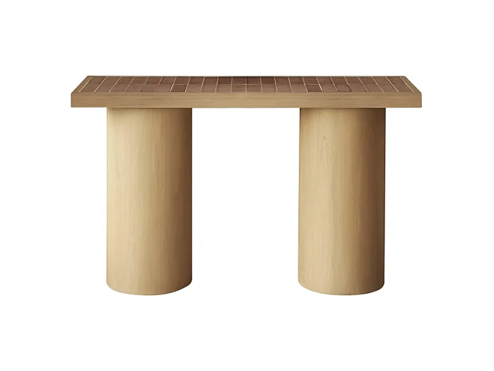 Console en bois de mindi et céramique 140 Karel