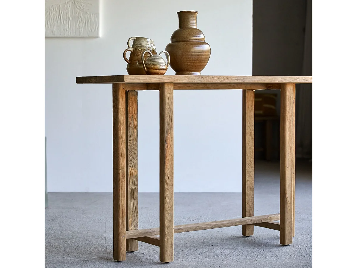 Consolle in legno di teak riciclato 120 Antonia