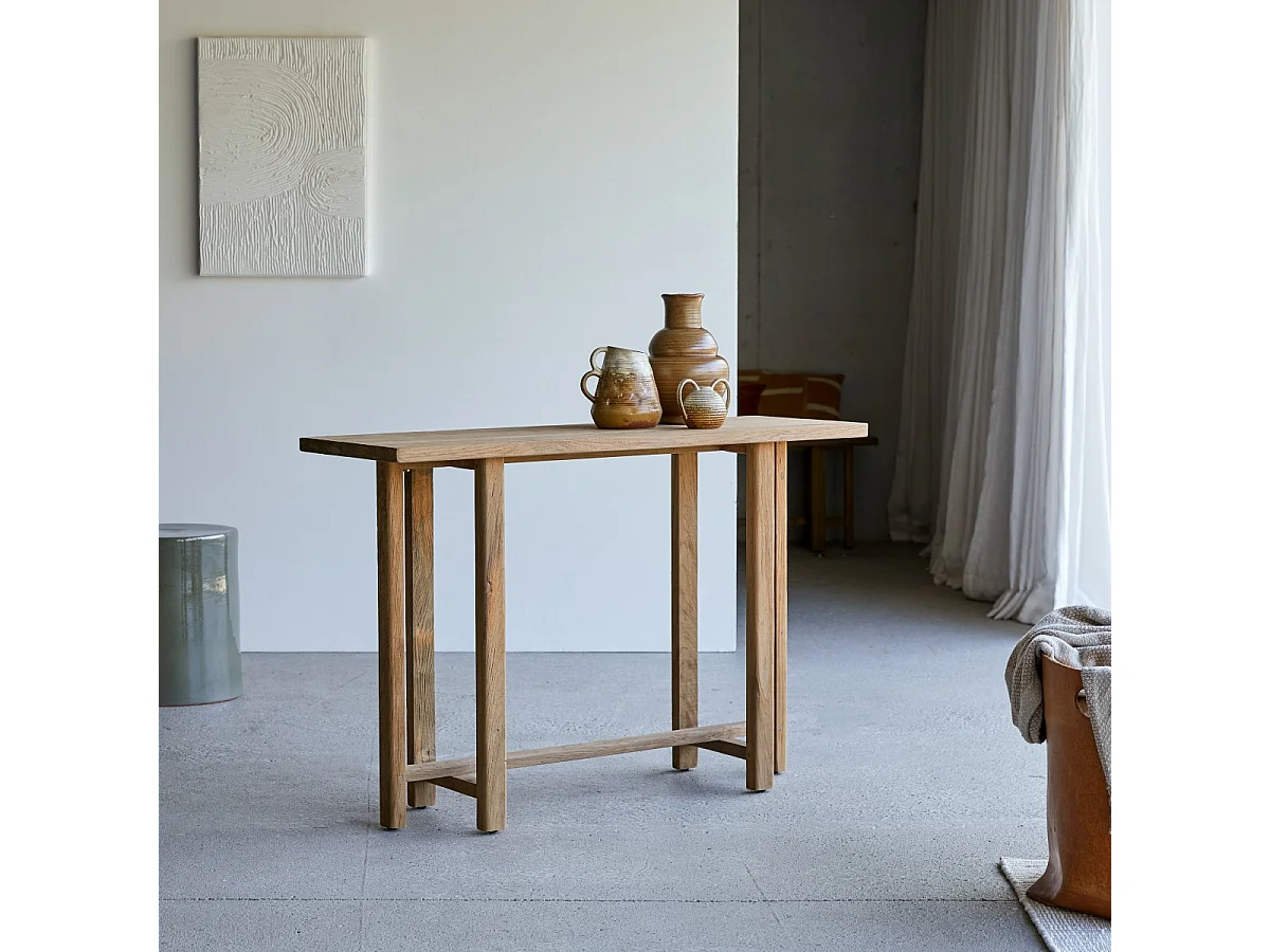 Consolle in legno di teak riciclato 120 Antonia