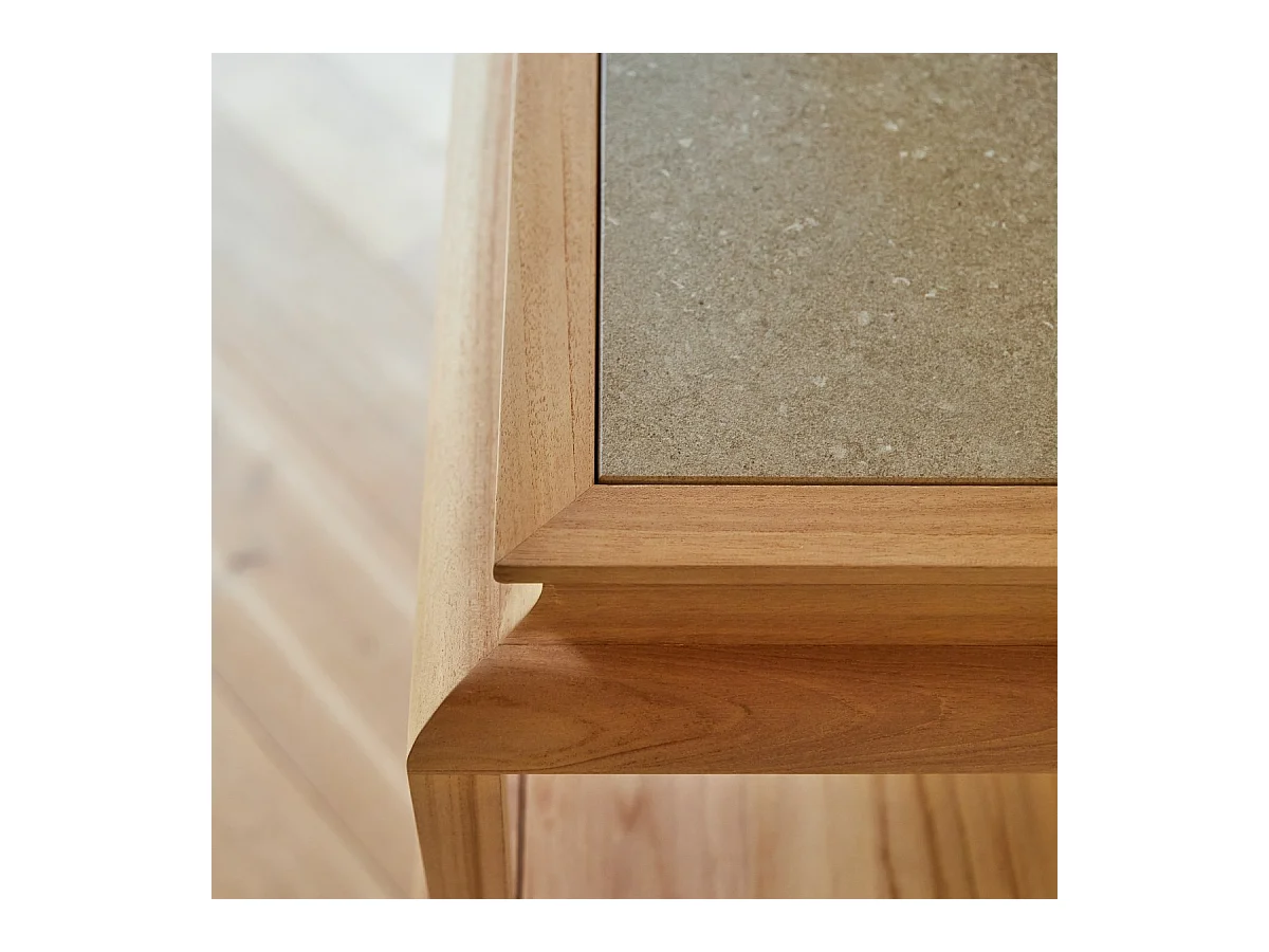 Console en bois de teck massif Achille 120 cm