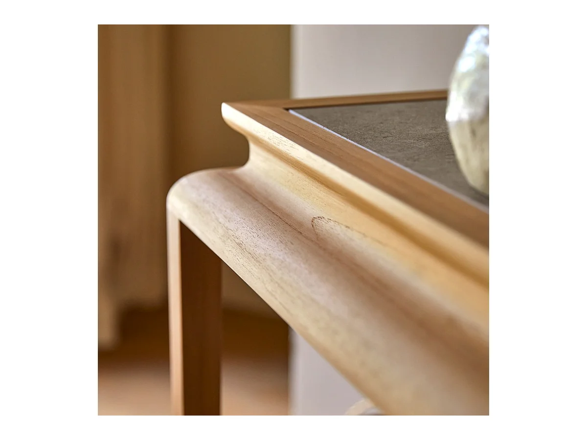 Console en bois de teck massif Achille 120 cm