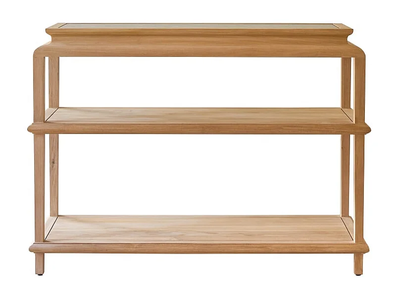 Konsole Achille aus massivem Teakholz 120 cm