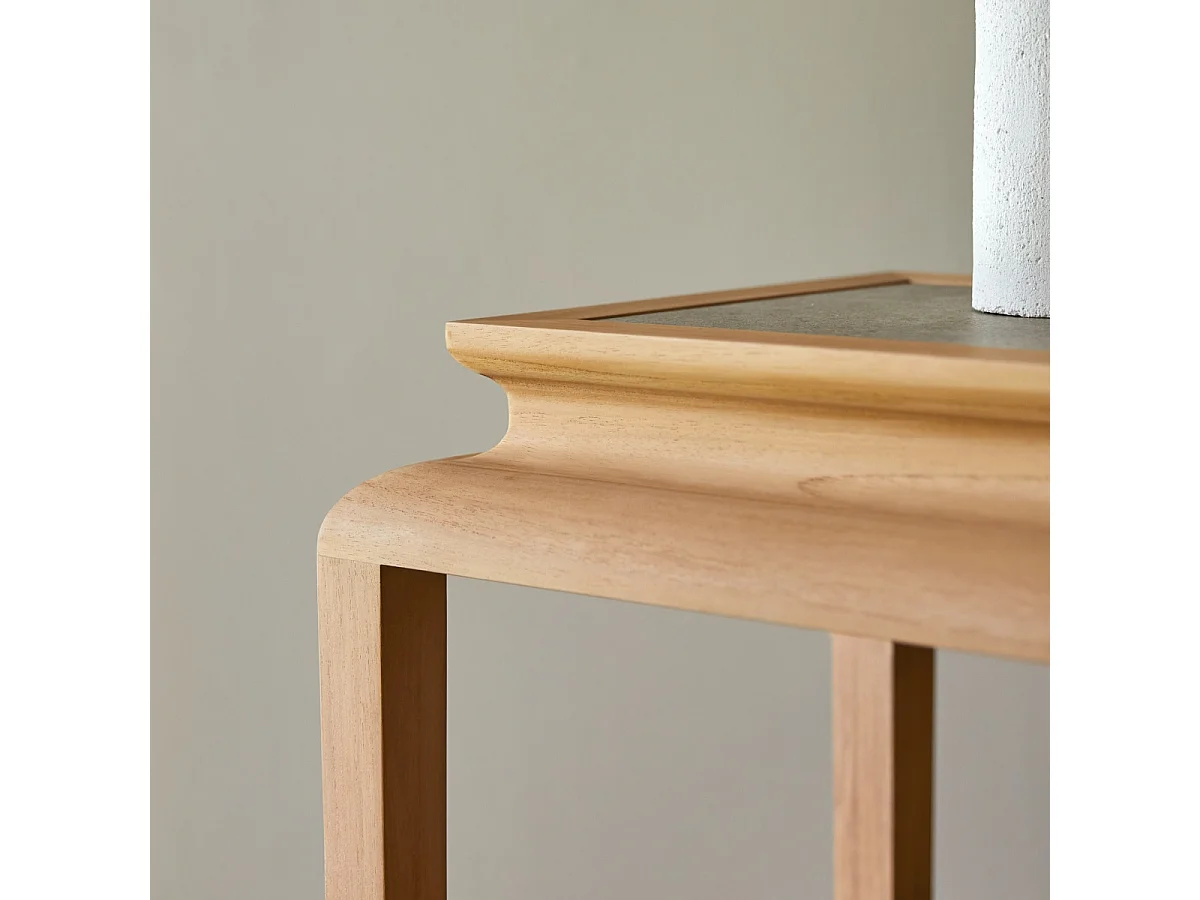 Konsole Achille aus massivem Teakholz 120 cm