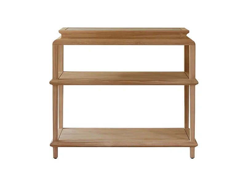 Consolle in legno di teak massello Achille 100 cm