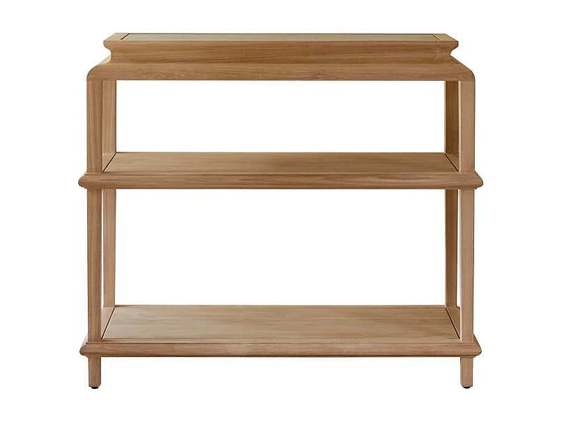 Consolle in legno di teak massello Achille 100 cm