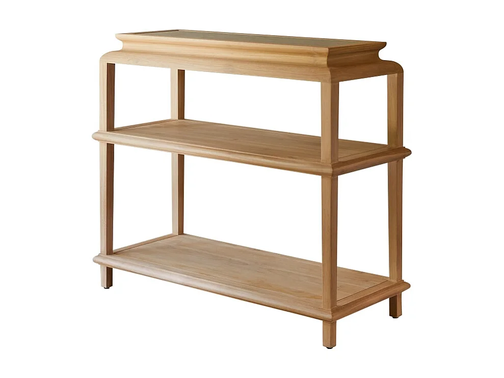 Consolle in legno di teak massello Achille 100 cm