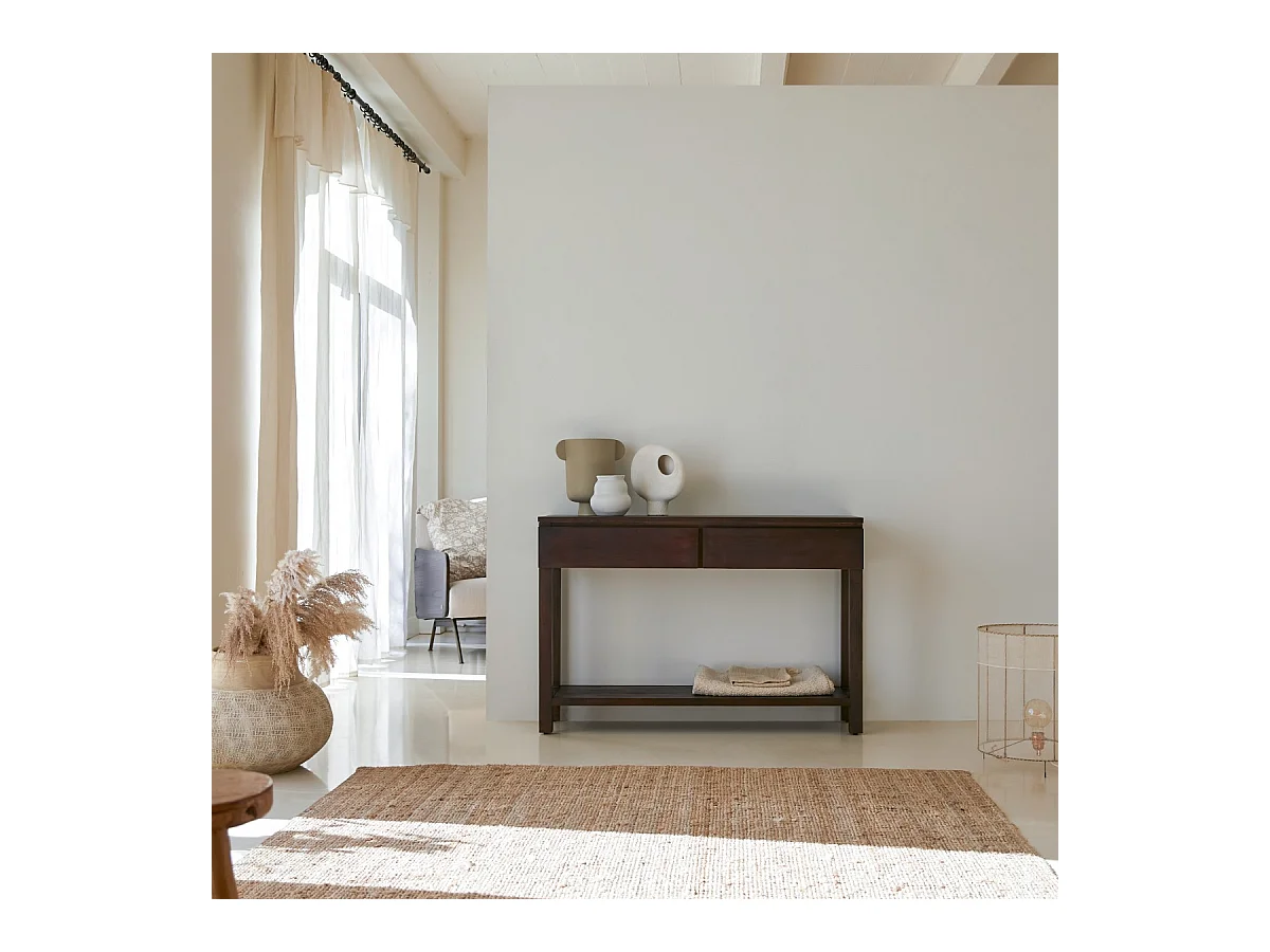 Console en bois d'acajou 120 Eva Biti