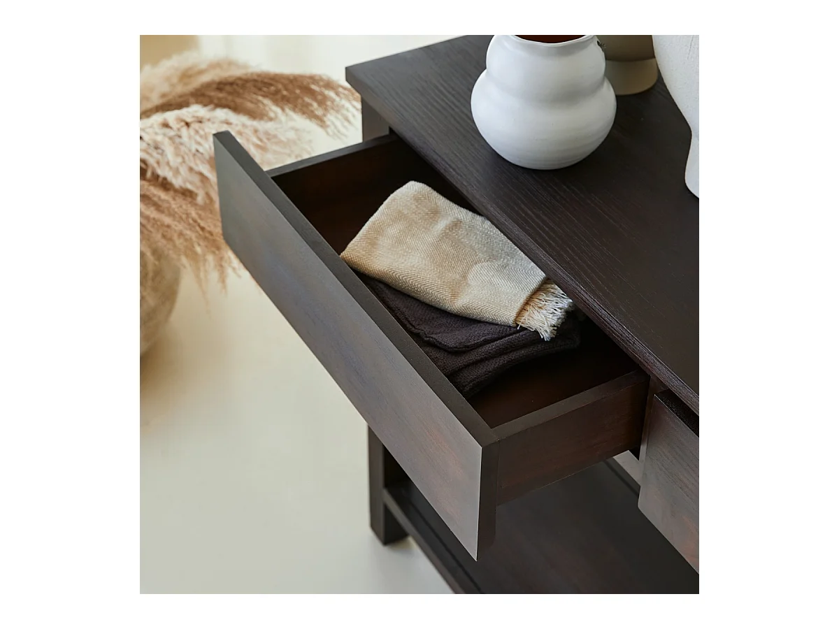 Console en bois d'acajou 120 Eva Biti