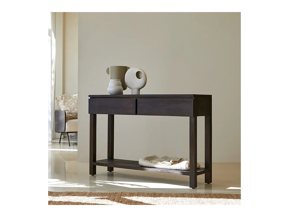 Console en bois d'acajou 120 Eva Biti