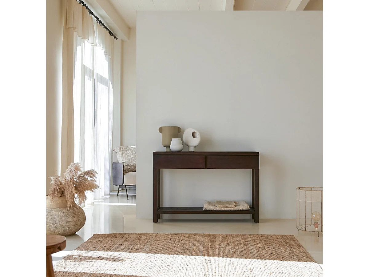 Console en bois d'acajou 120 Eva Biti