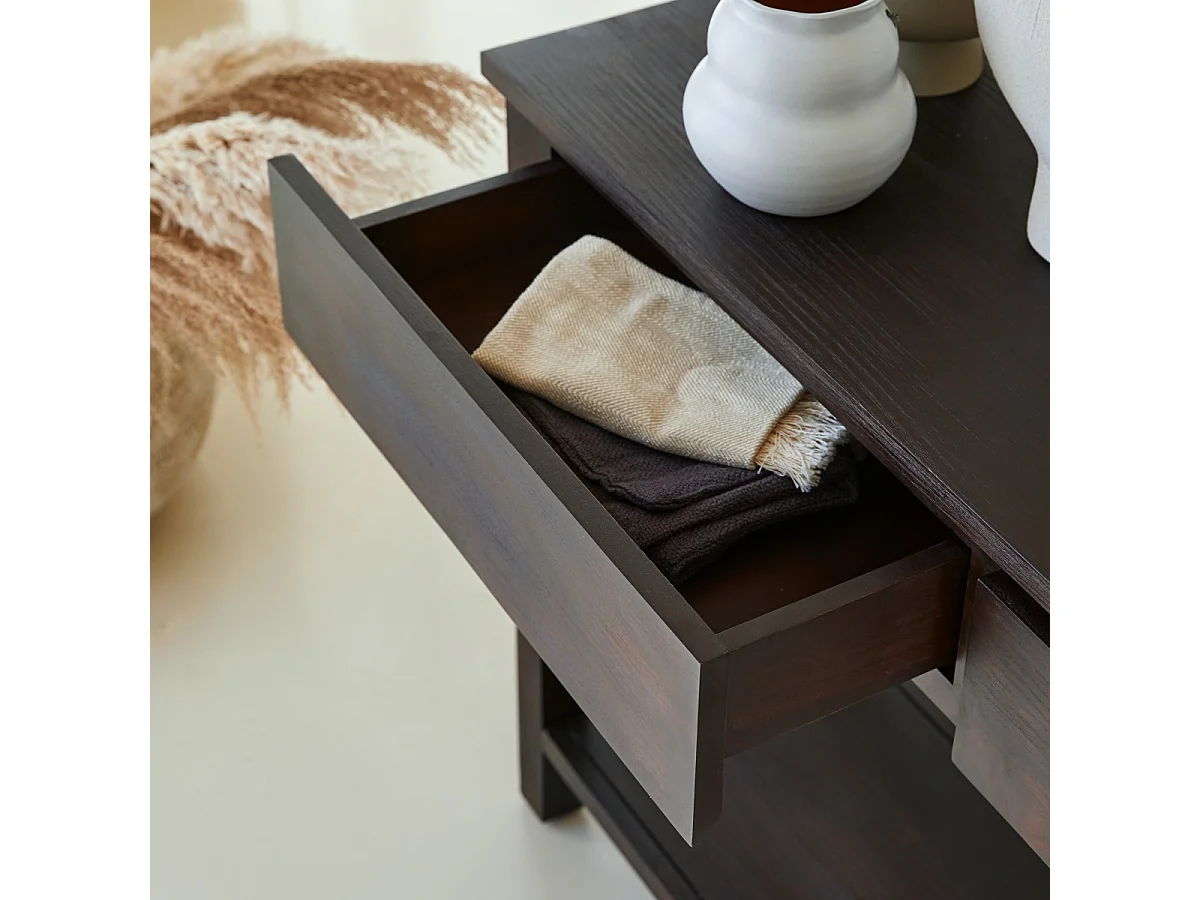 Console en bois d'acajou 120 Eva Biti