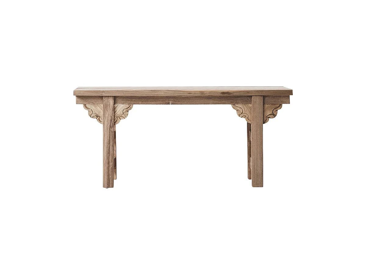 Console basse en bois de teck massif recyclé Adonis