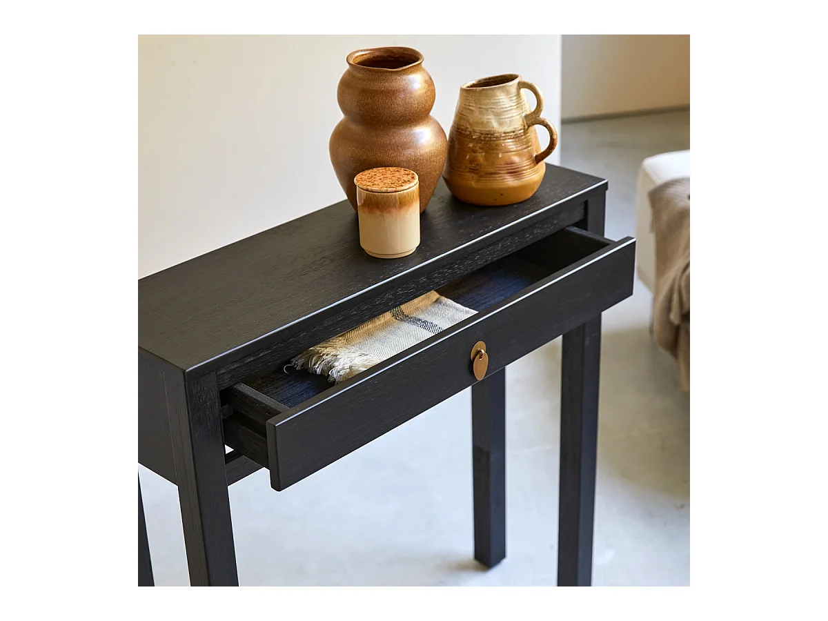 Konsole aus massivem Kiefernholz 80 Zenaka Square