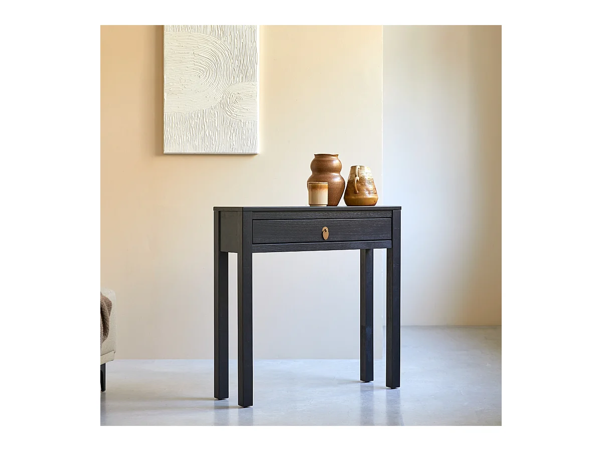 Konsole aus massivem Kiefernholz 80 Zenaka Square