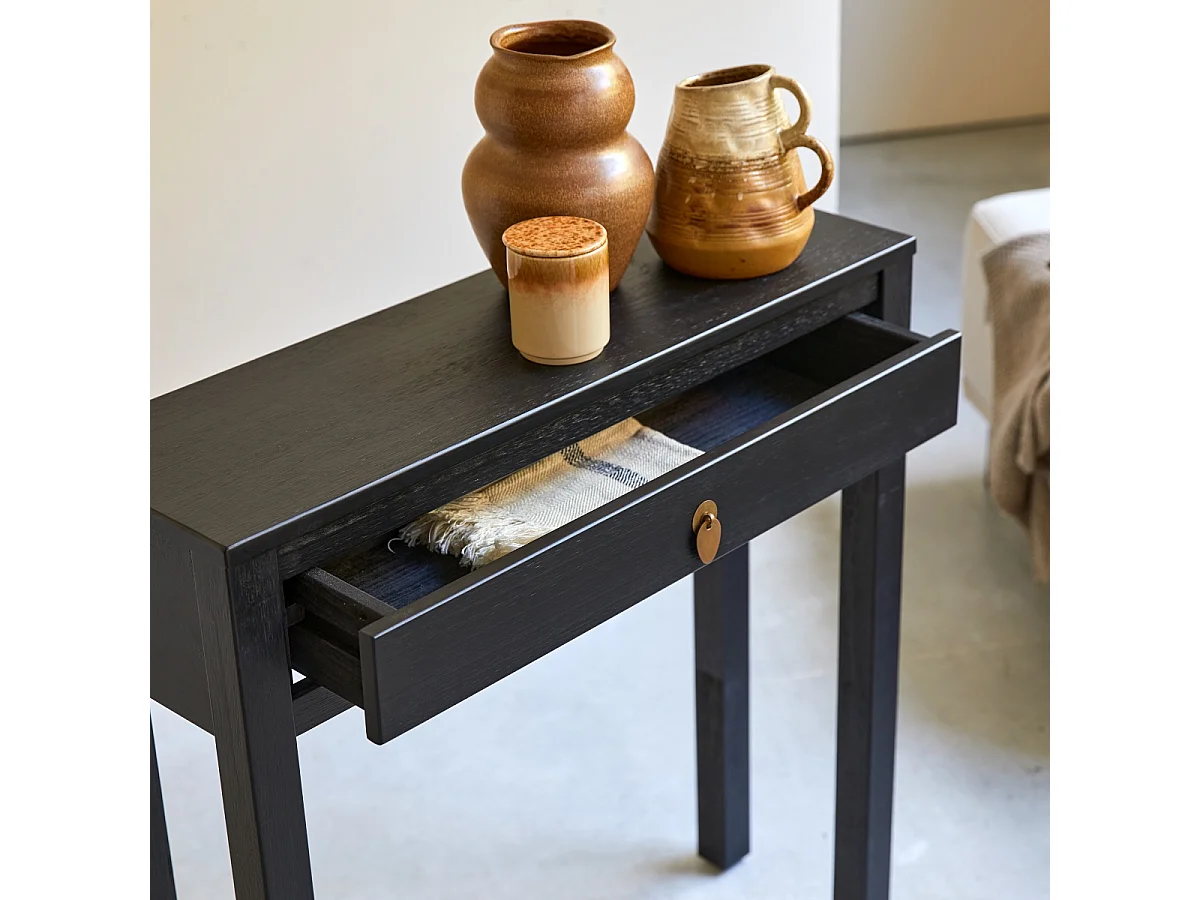 Konsole aus massivem Kiefernholz 80 Zenaka Square