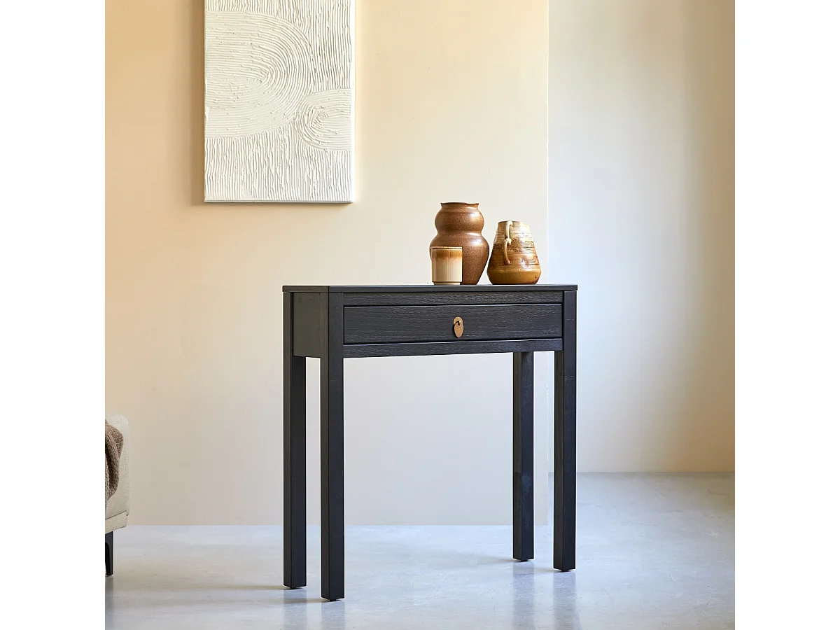 Konsole aus massivem Kiefernholz 80 Zenaka Square