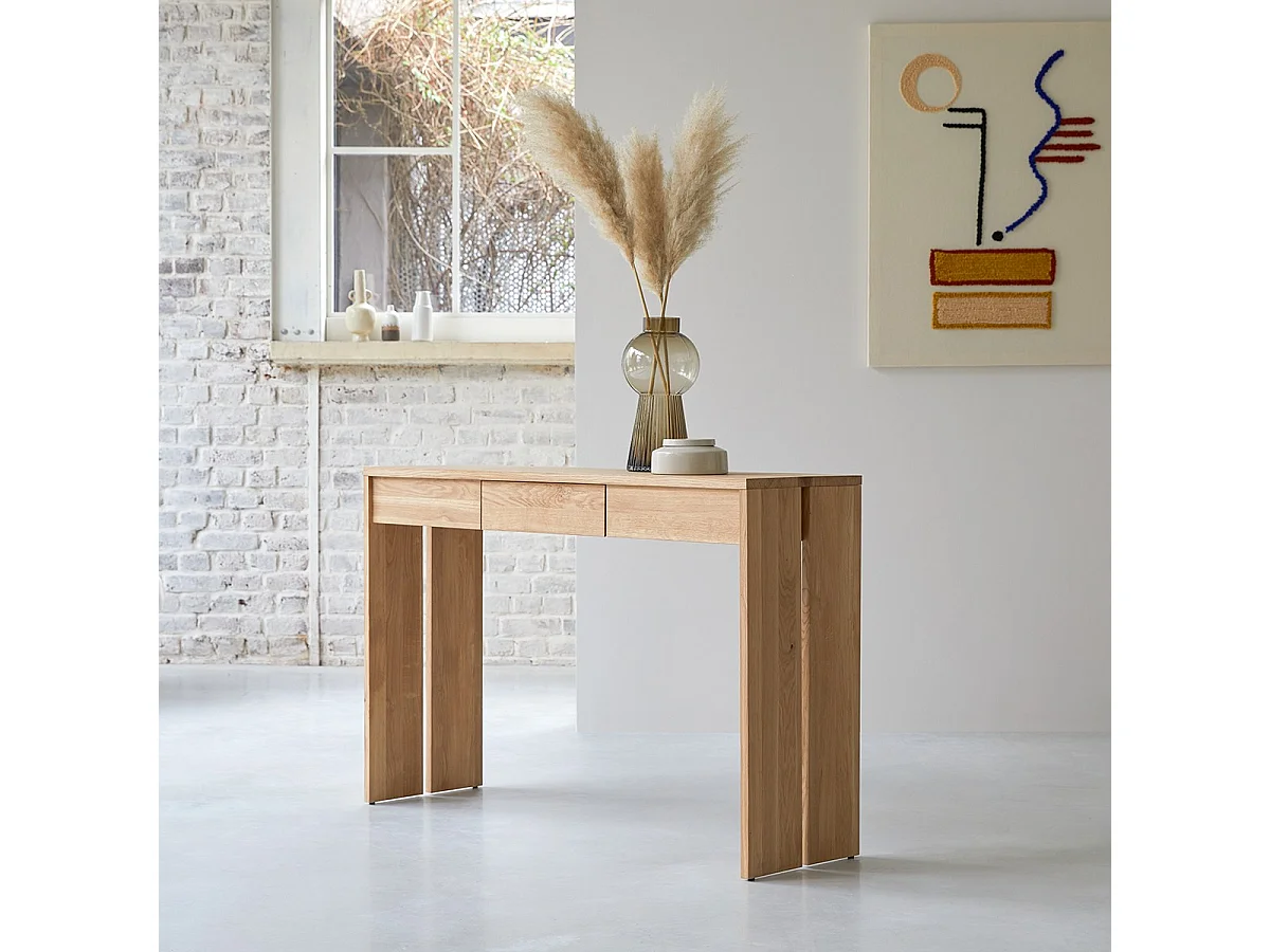 Consolle in legno di quercia 120 Eden