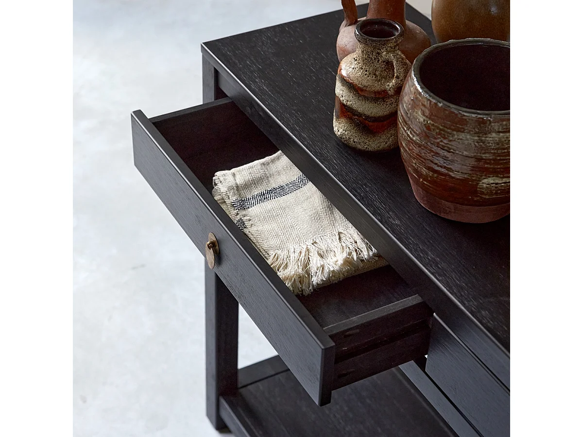 Konsole Zenaka Bizen aus massivem Kiefernholz 120 cm