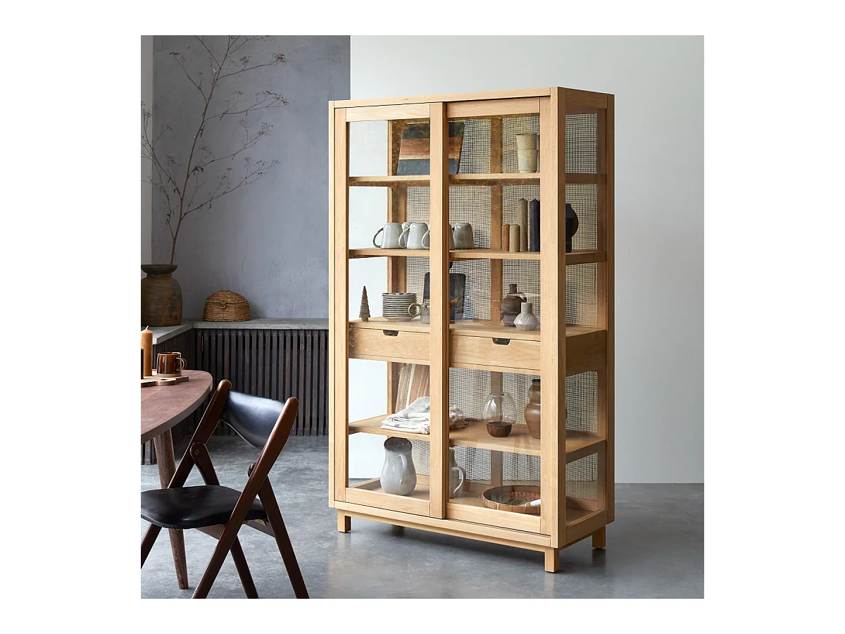 Esszimmerschrank Adel aus massivem Eichenholz 110 x 180