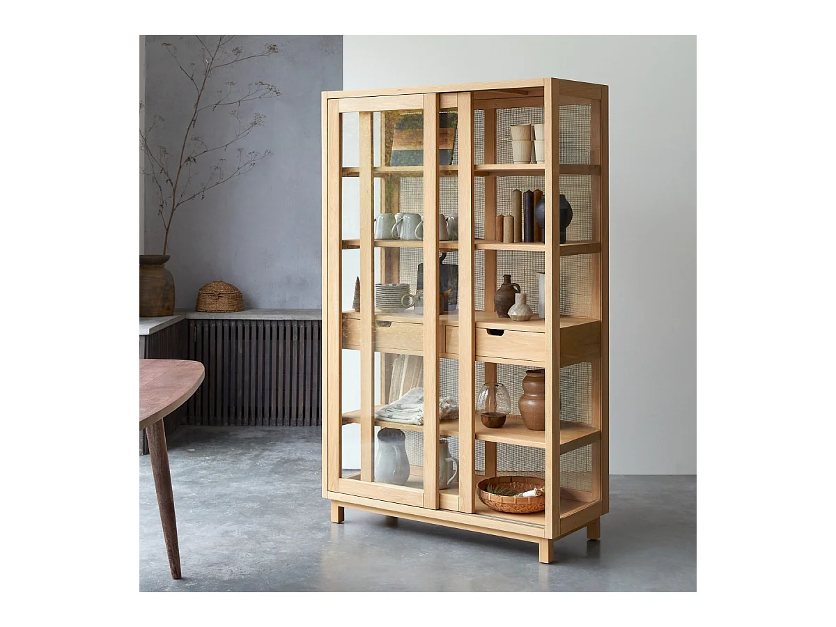 Esszimmerschrank Adel aus massivem Eichenholz 110 x 180