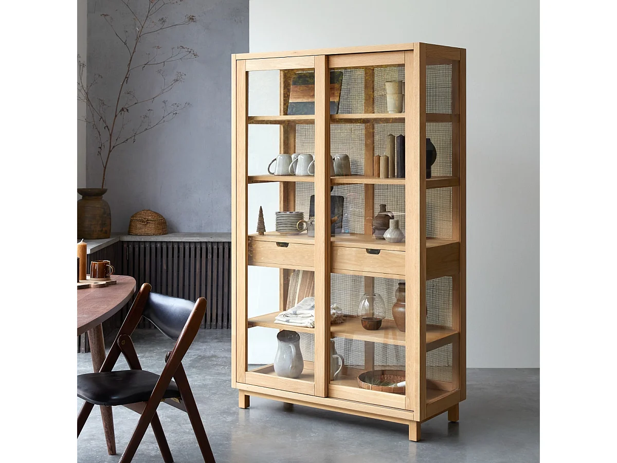 Esszimmerschrank Adel aus massivem Eichenholz 110 x 180