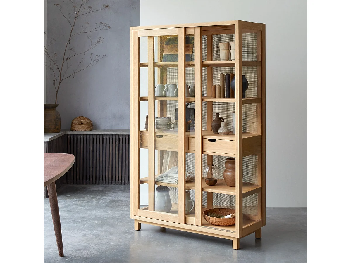 Esszimmerschrank Adel aus massivem Eichenholz 110 x 180