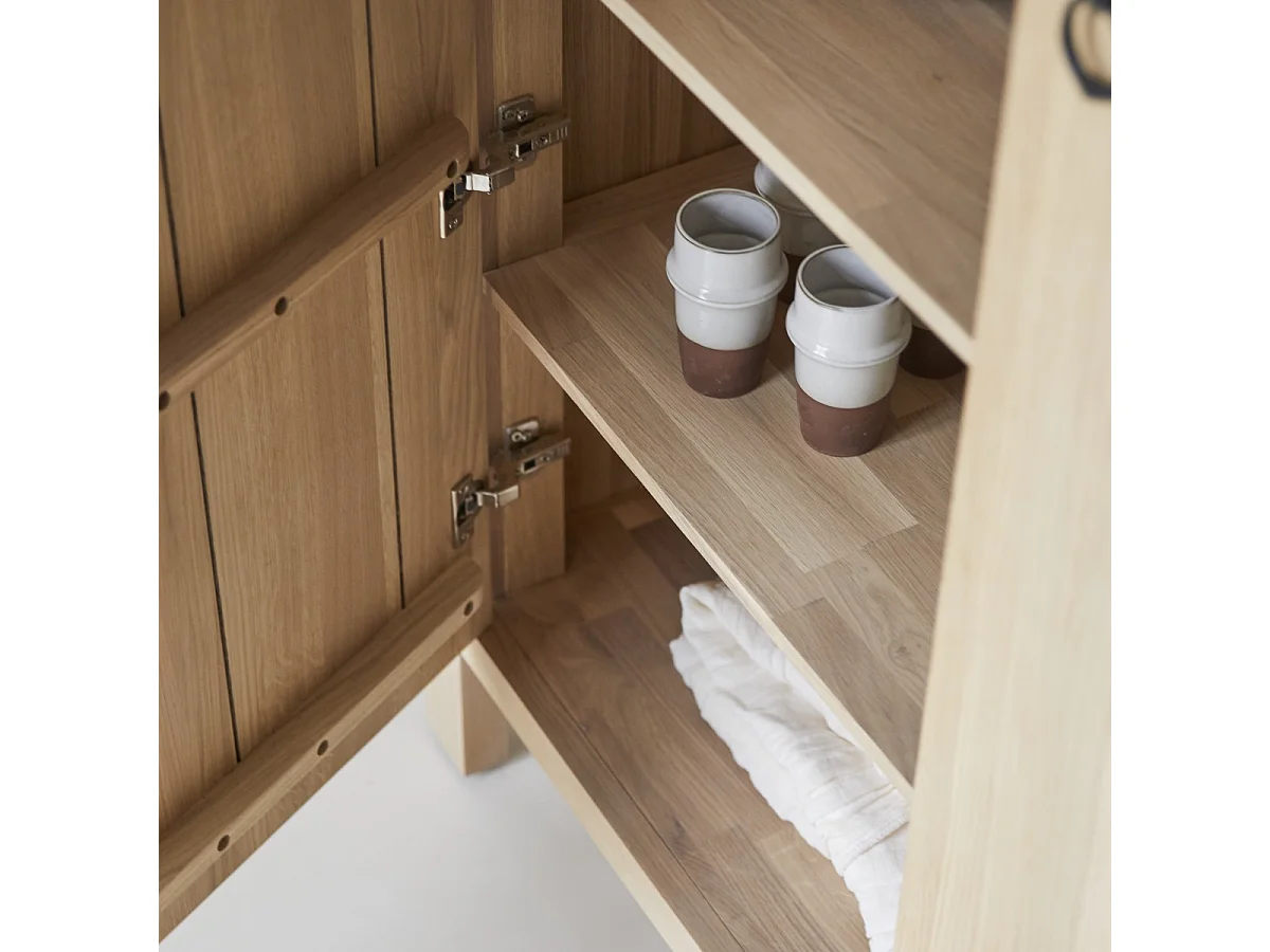 Konsole Volute aus Eichenholz 125