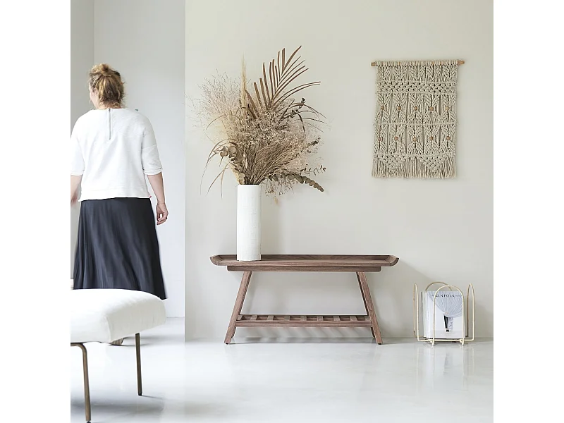 Consolle bassa in legno di noce 110 Pampa