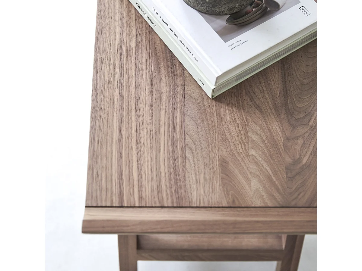 Flache Konsole aus Nussbaumholz 110 Pampa