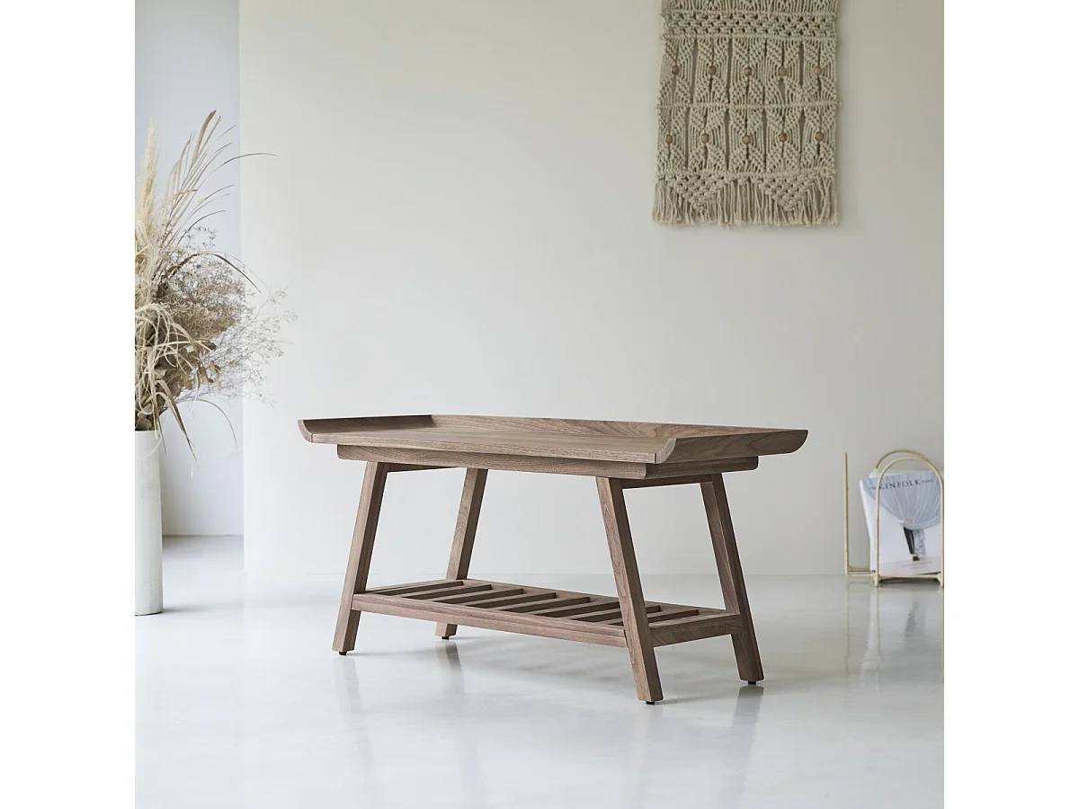 Flache Konsole aus Nussbaumholz 110 Pampa