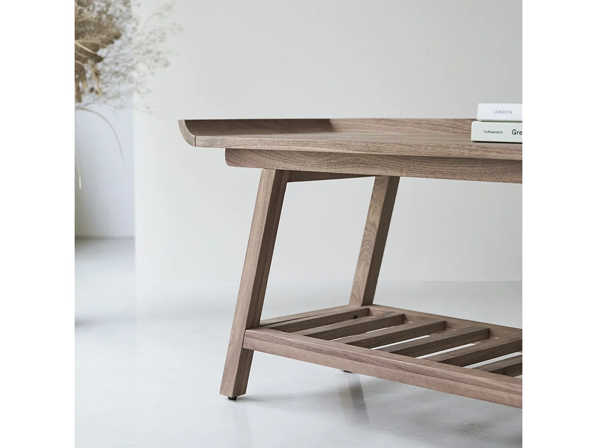 Flache Konsole aus Nussbaumholz 110 Pampa