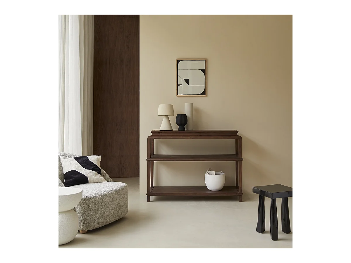 Console en bois d'acacia Achille 120 cm