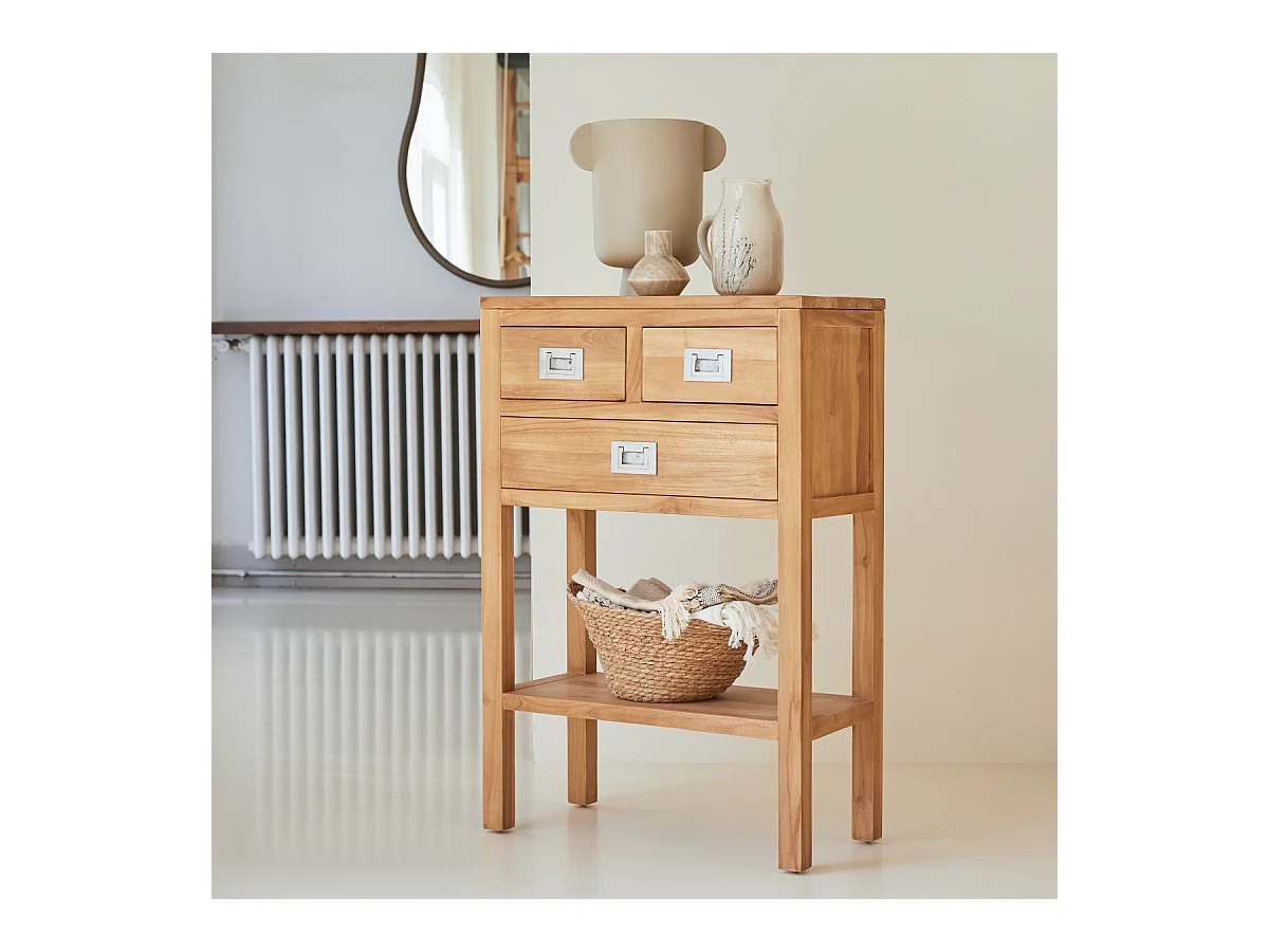 Console en bois de teck 60 Coffee Tek Triti