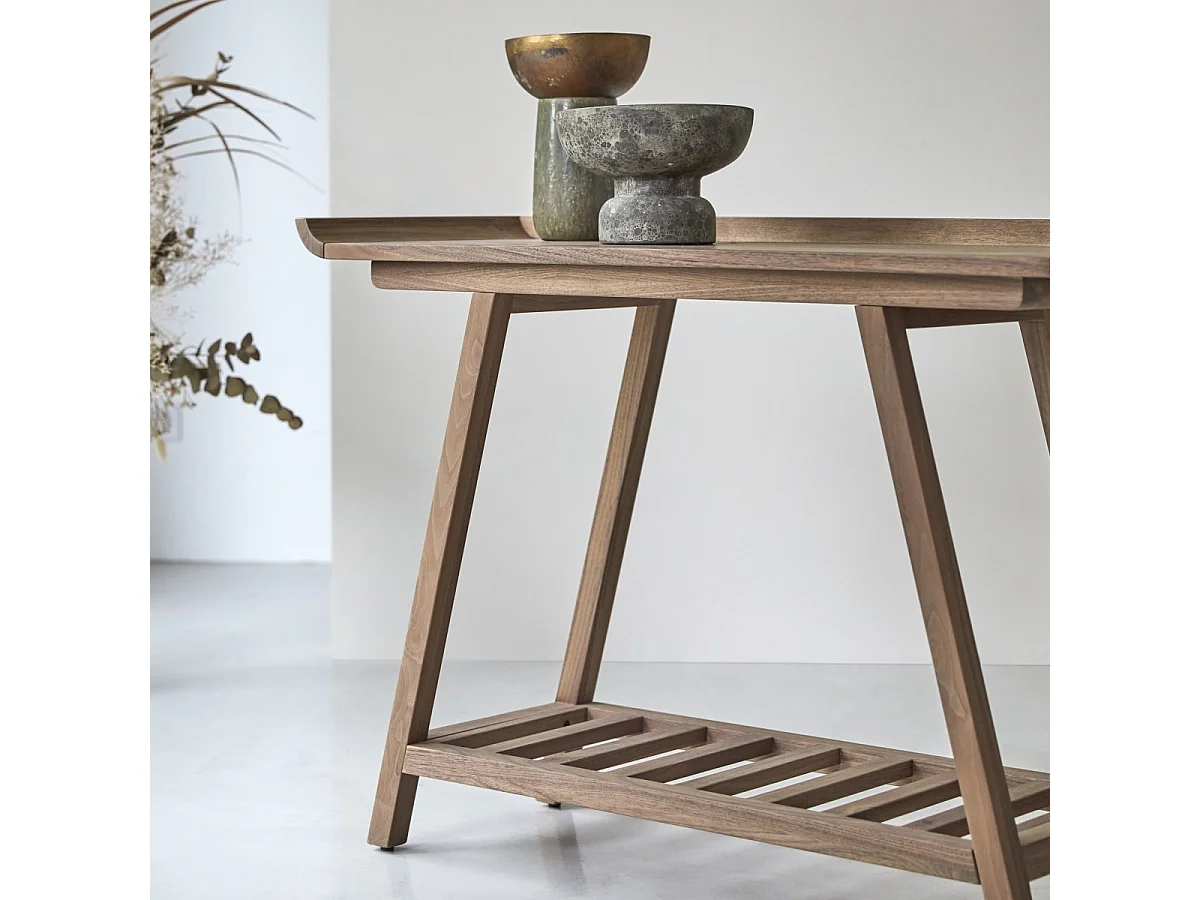 Consolle alta in legno di noce 110 Pampa