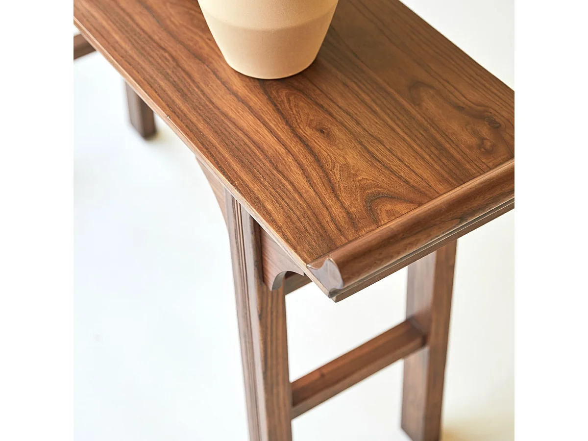 Consolle in legno di olmo massello Arun